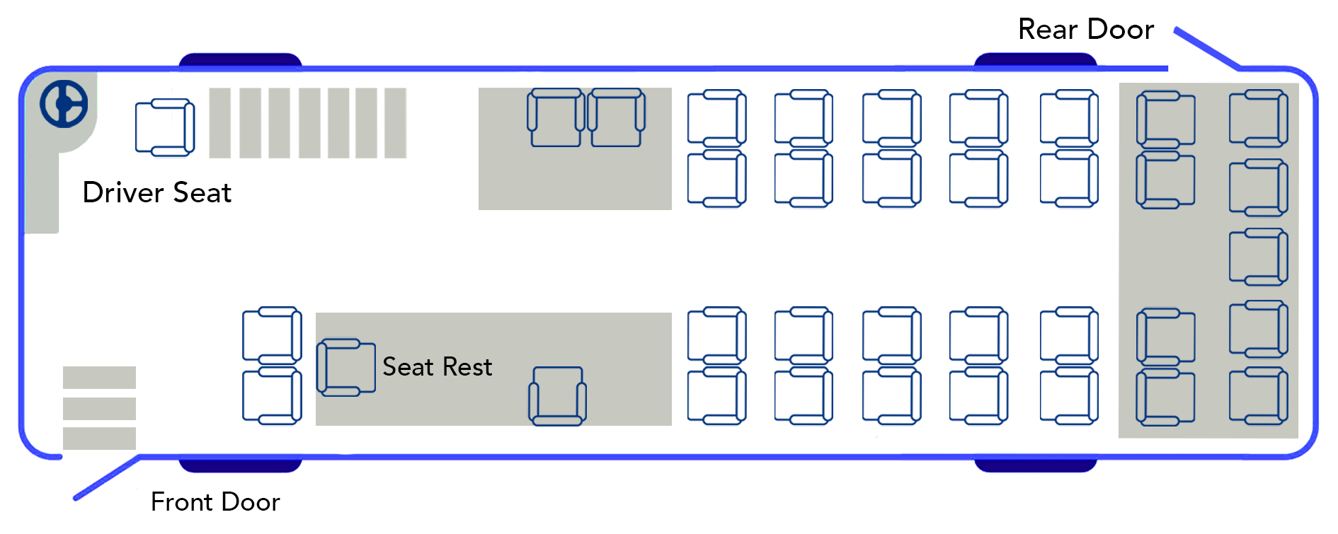 Digital image: 86 Seater Layout Lower Floor